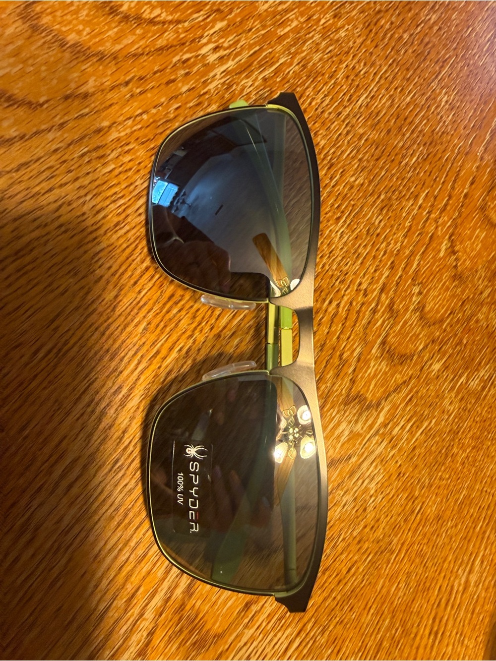 Spyder Men's Sunglasses in Black with Green Accents